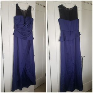 Navy Long BCBG Gown